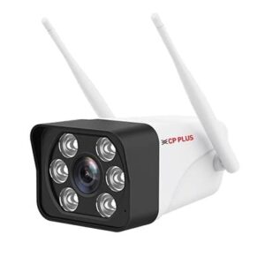 CP Plus 3MP 4G Sim Card Supported Outdoor Smart Bullet Camera | Built-in Mic & Speaker | Color Night Vision | SD Card Support (Up to 256 GB) | IP66 Weatherproof | CP-V32G