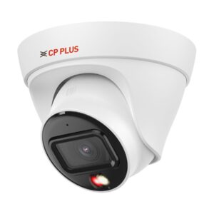 CP Plus 2MP Full HD IP Indoor Dome Camera | STQC Model | CP-UNC-DA21L3C-LQ | Built-in Audio Mic | Color Night Vision | IR Night Vision | 3.6mm Fixed Lens | PoE | Compatible with NVR
