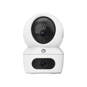 EZVIZ by Hikvision|H7C Dual-Lens Pan & Tilt Wi-Fi Camera|Dual 2k Lenses Resolution|Two Way Calling|360 Panoramic View|Color Night Vision|Privacy Mode|MicroSD Card Support Upto 512GB|White
